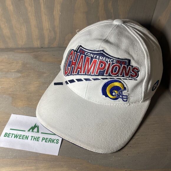 SPL 28 St. Louis Rams 1999 Conference Champions Vintage Hat NFL Football White - Picture 1 of 5